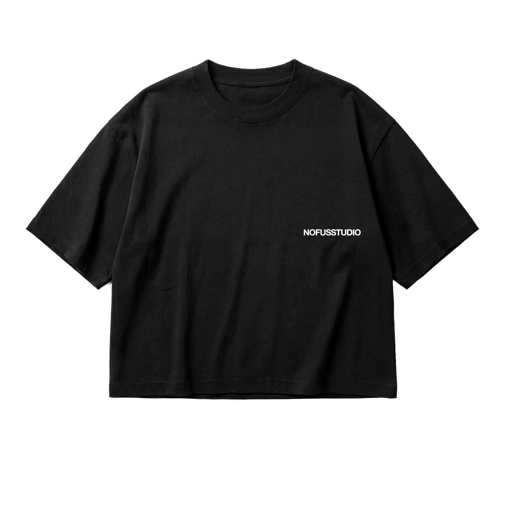 BLACK TONIGHT CROPPED TEE