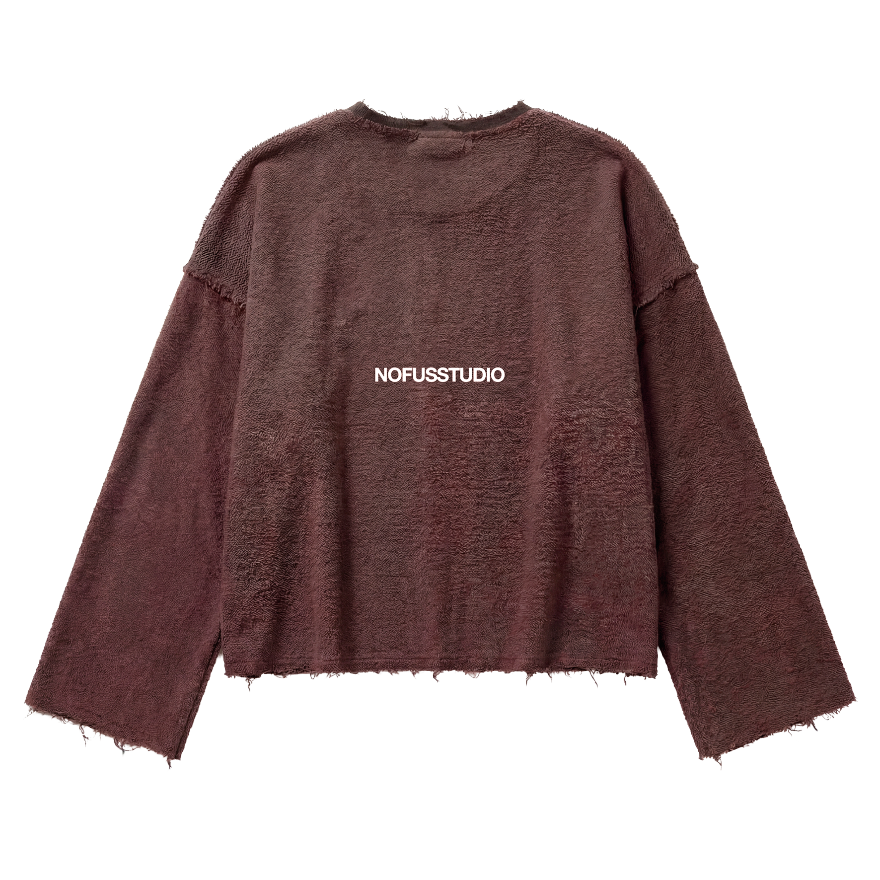 BROWN MINIMAL CREWNECK