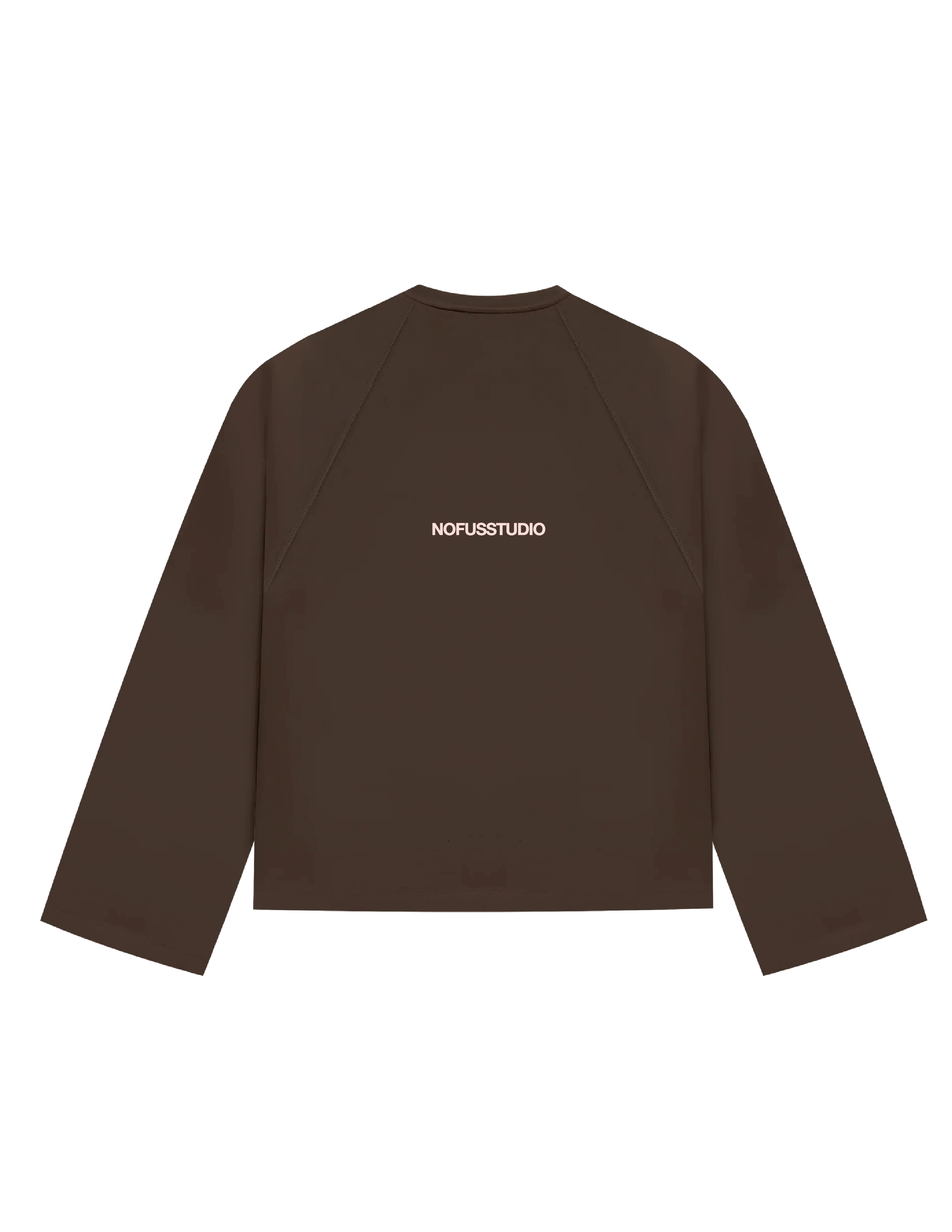 BROWN MINIMAL CREWNECK